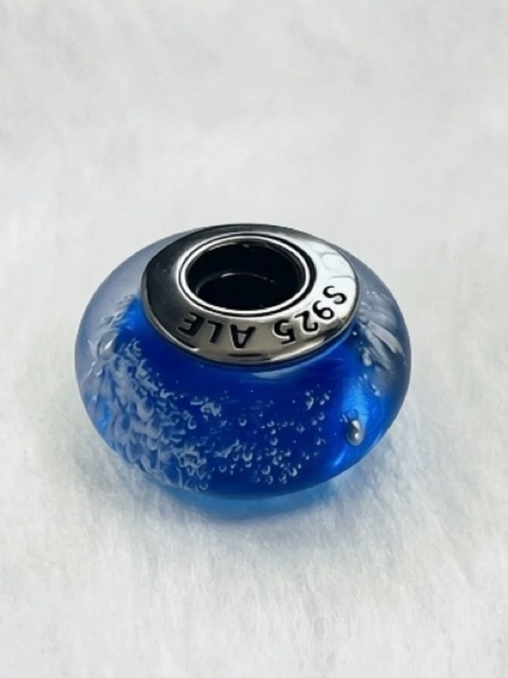 Small blue glass bead